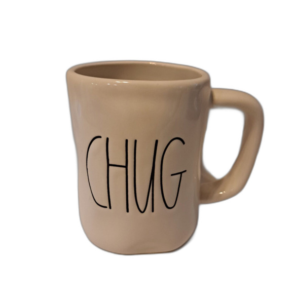 Rae Dunn Artisan Collection 16 oz. CHUG Dimpled Coffee Mug Cup by Magenta - Picture 1 of 7